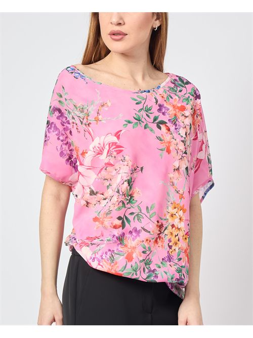 T-shirt femme motif floral Corte dei Gonzaga CORTE DEI GONZAGA | CCI480GE